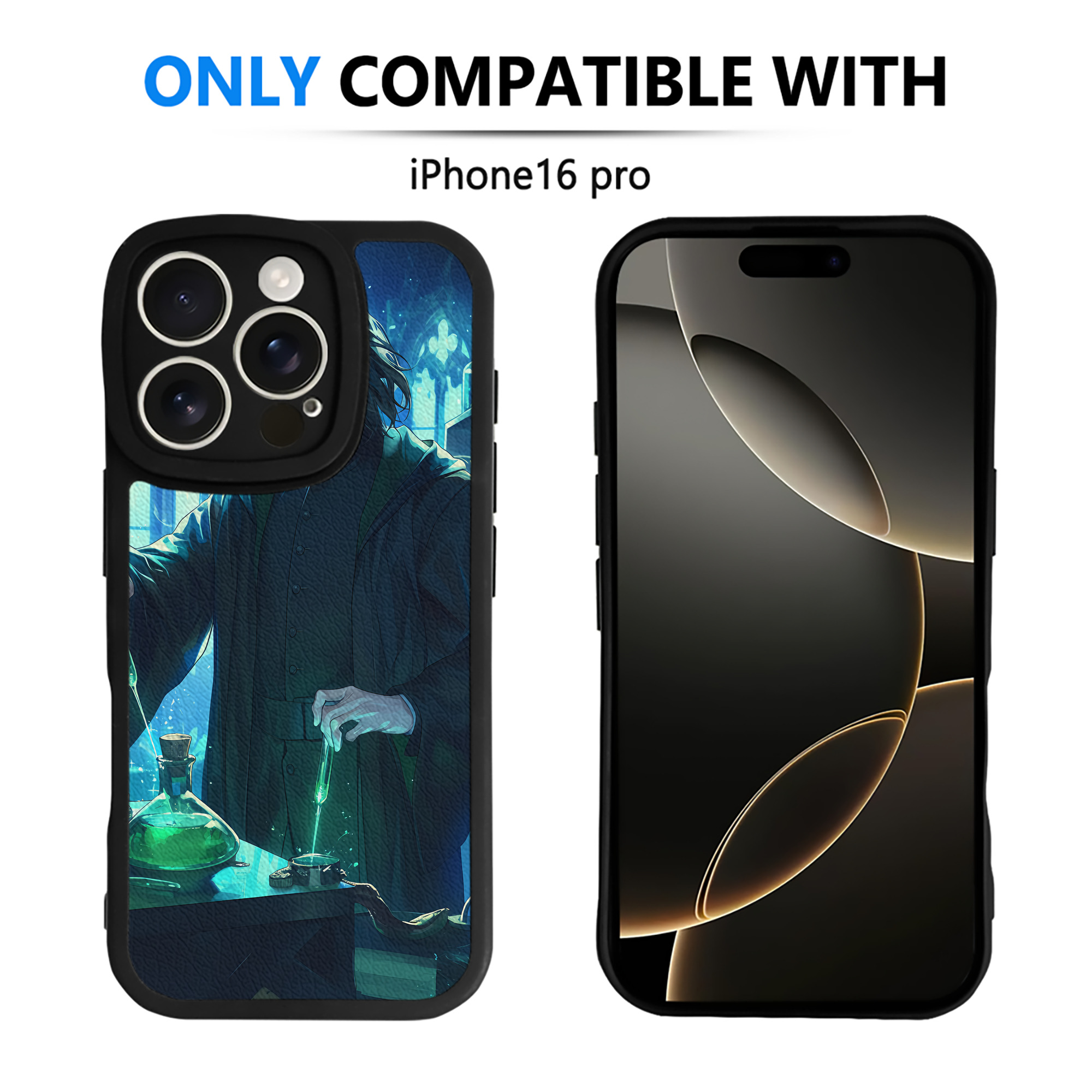 （画像用） Harry Potter ハリー・ポッターシリーズ 【iPhone 16シリーズ対応】シリコンスマホケース（レザー調） 材質：シリコン
